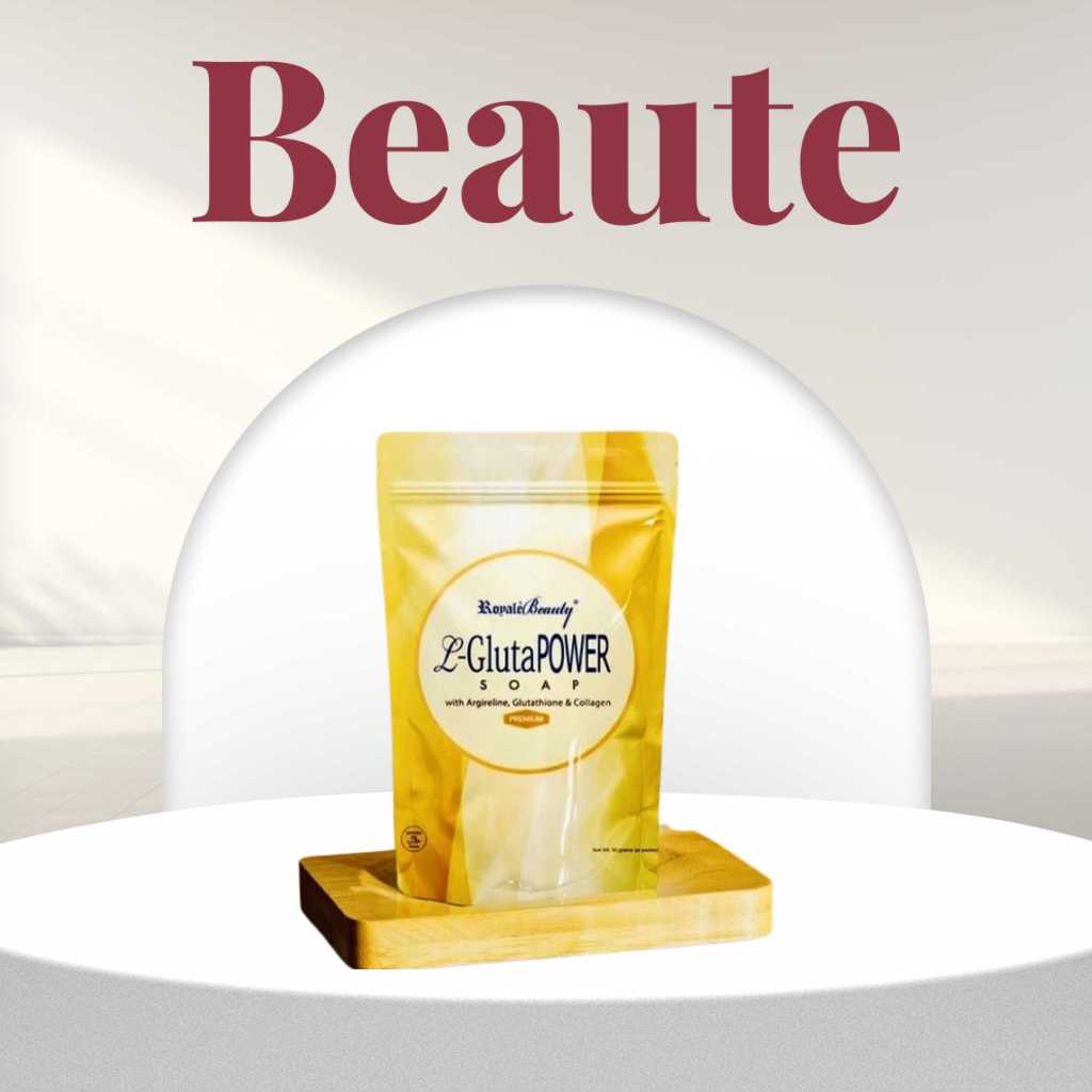 royale l glutathione soap Royale L-Gluta anti ageing soap Power Facial Soap PREMIUM yellow packaging