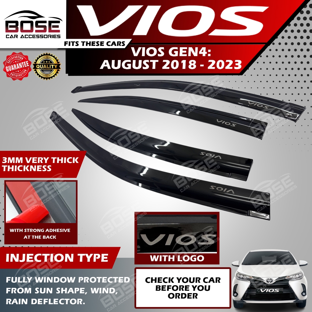 Toyota Vios Gen4 Gen 4.5 XLE / 1.5 GR / 2018 - Onwards OEM Type Window ...