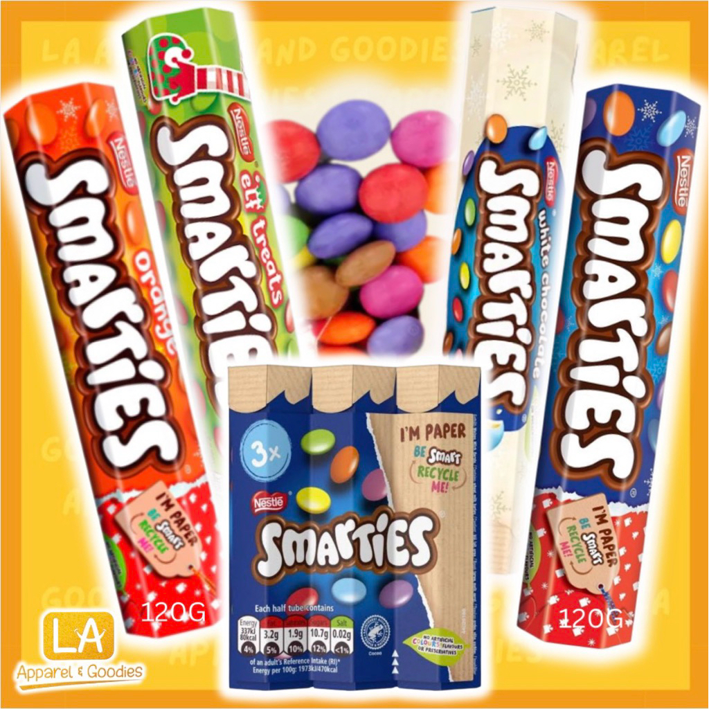 Smarties Milk Chocolate Tube 3 Pack 102g | Shopee Philippines