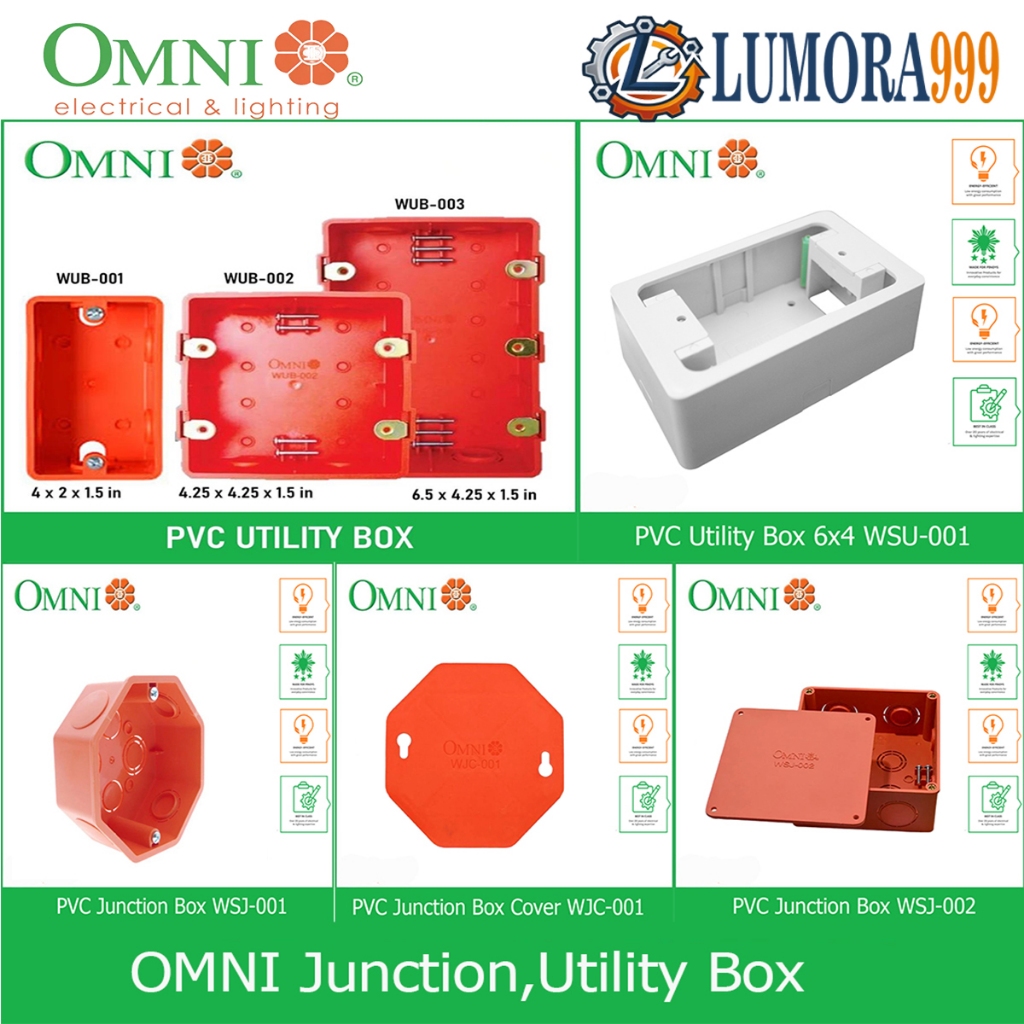 OMNI PVC Surface Type Junction,Utility Box ,Cover WUB-001 / WUB-002 ...