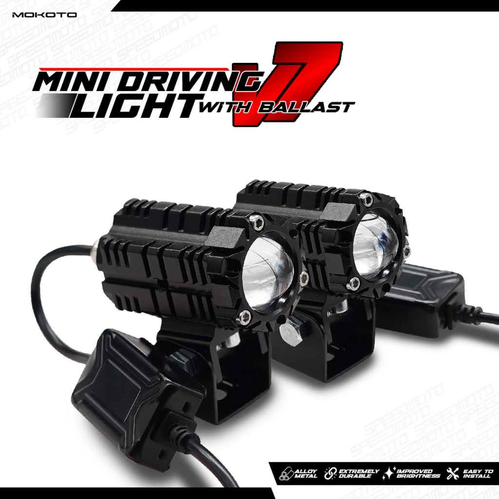 MOKOTO MINI DRIVING LED LIGHT V7 QUAD COLOR WITH BALLAST DC-80V FOR ...