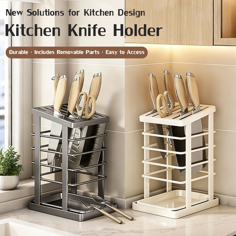 Multi Kitchen Cutlery Holder Rack Organizer Knife Cutting Board ...