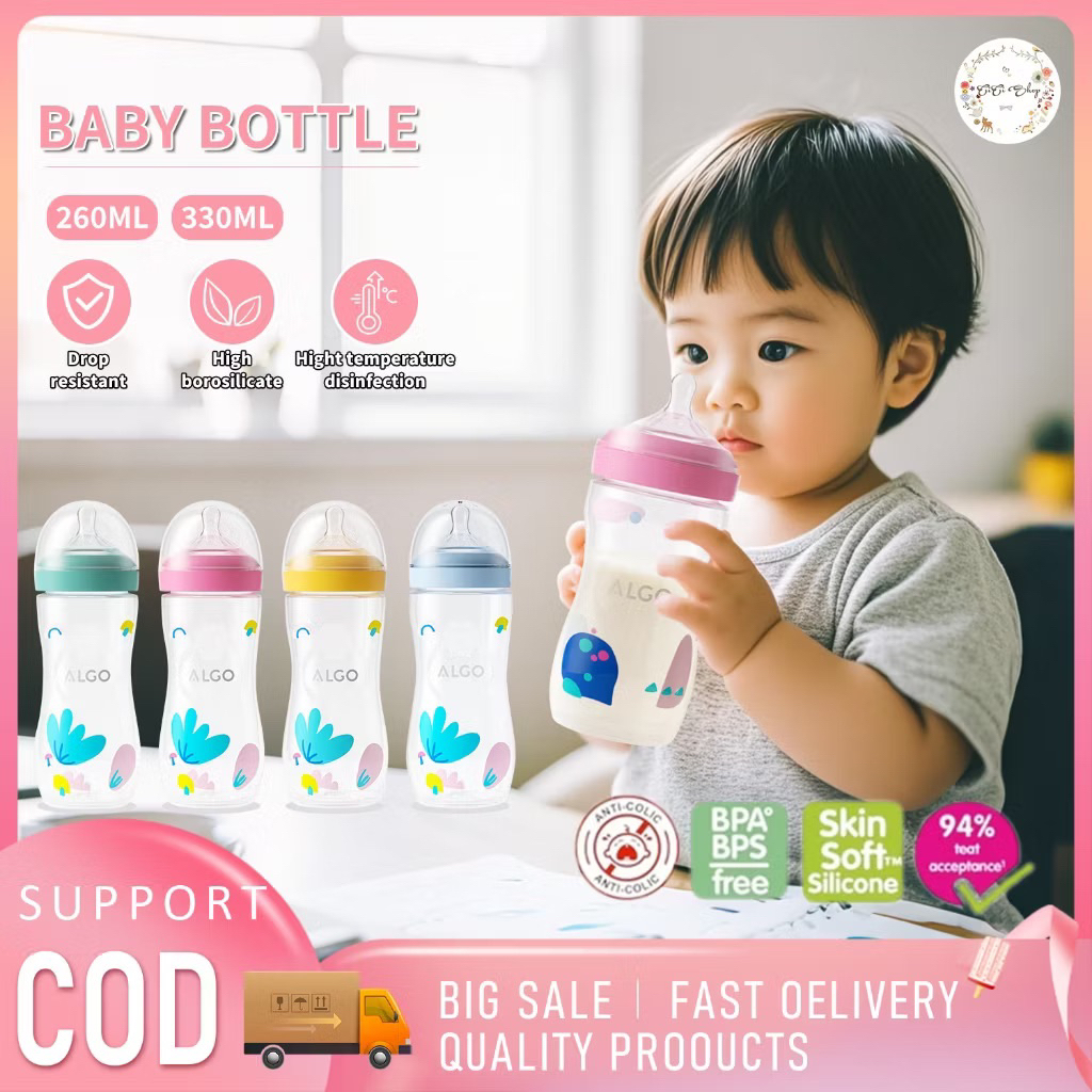 [ATS] 4oz/9oz/11oz Baby Natural Milk Bottle Newborn Infant Feeding ...