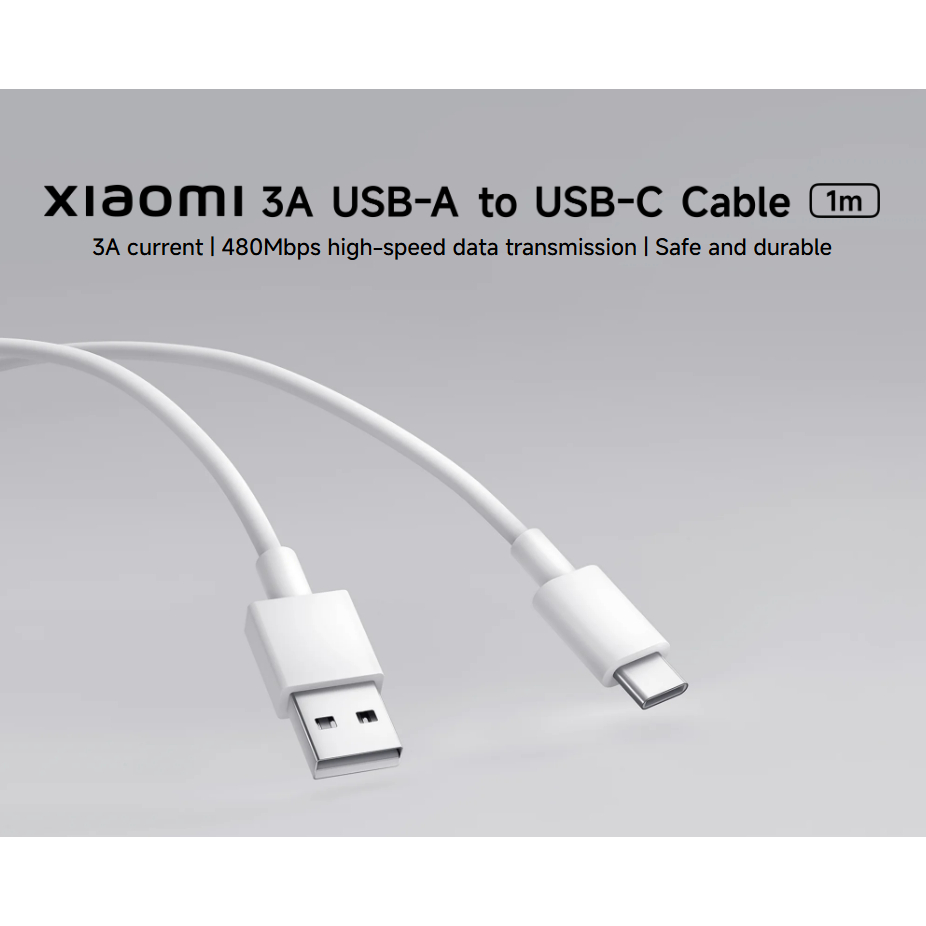 XIAOMI 3A USB-A TO USB-C CABLE (1M) | Shopee Philippines