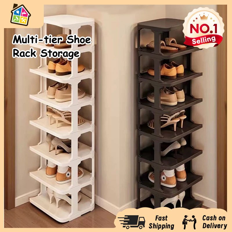Multi-tier Shoe Rack Stackable Shoes For Dormitory Bedroom Shoe Storage ...