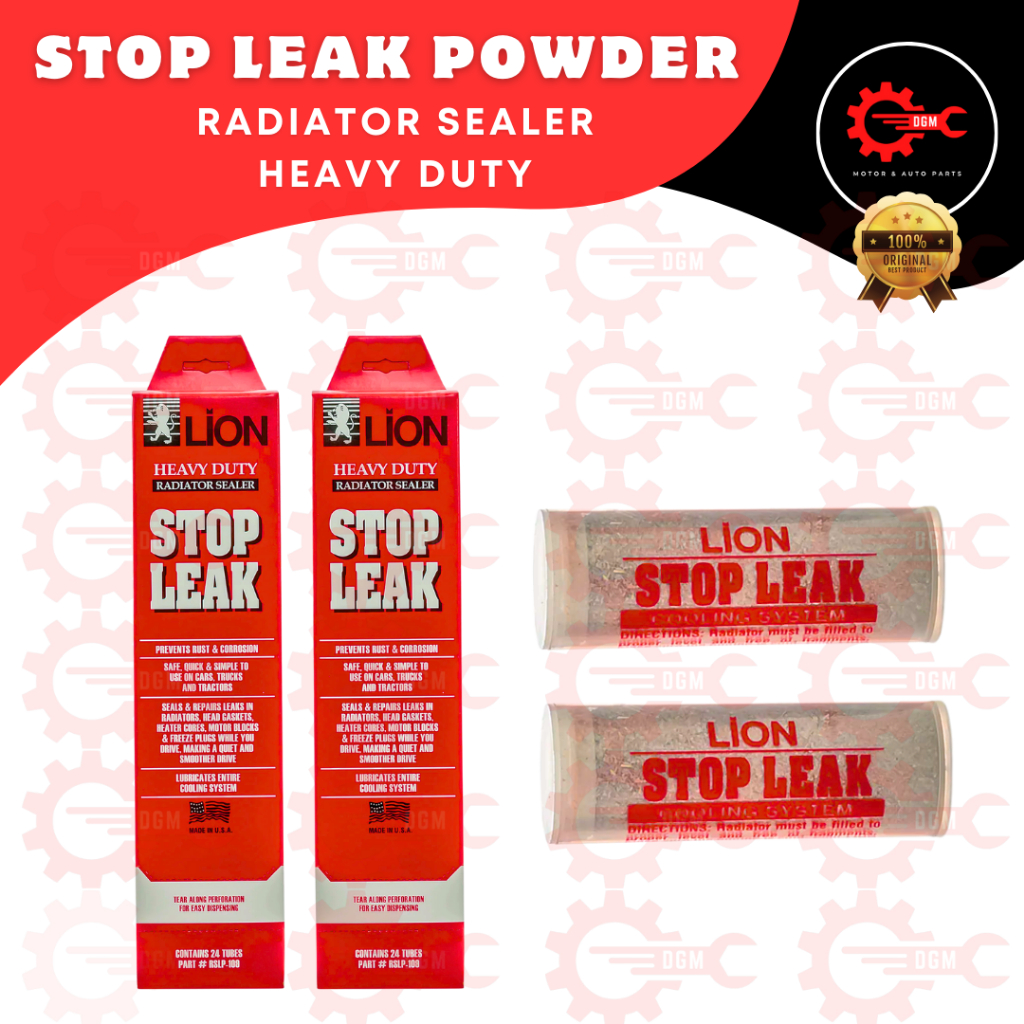 LION Stop Leak Powder – Radiator Sealer | Heavy Duty Cooling System ...