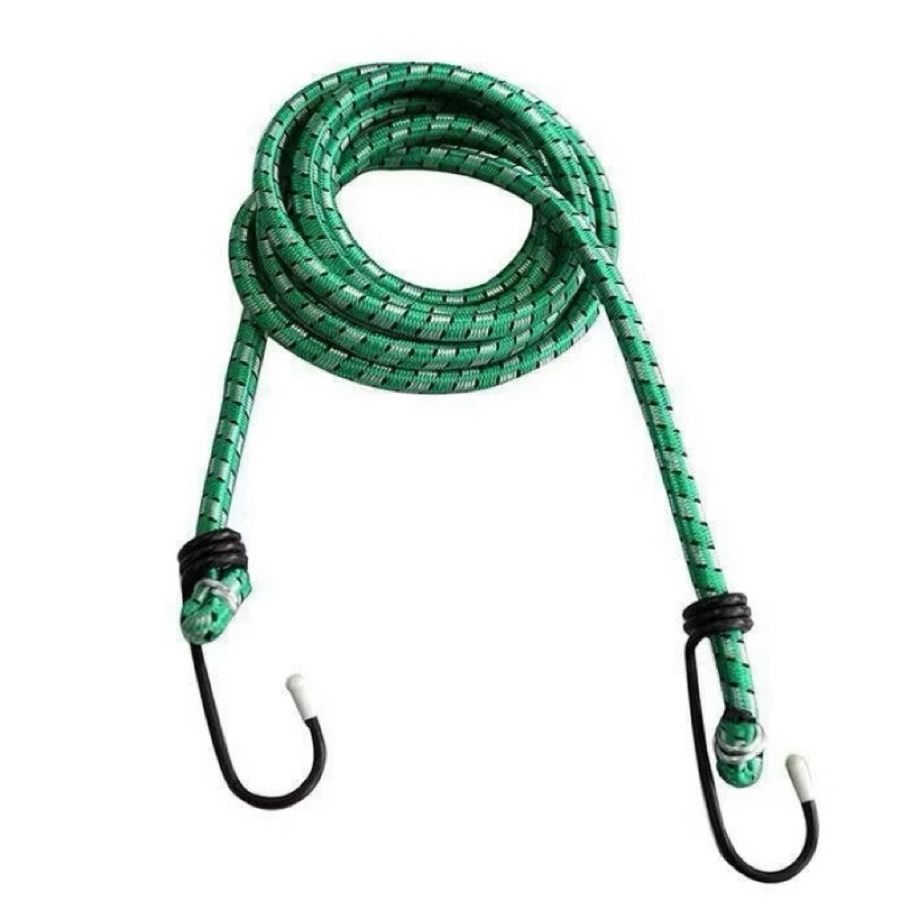 Latex Cord With Metal Hook Elastic Motorcycle Luggage Rope 1.5m ...