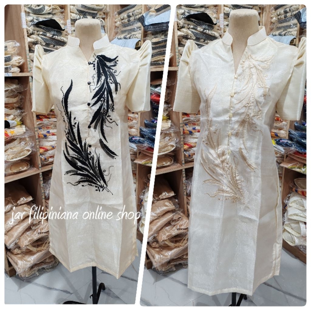 modern filipiniana dress for graduation pictorial marian Vneck | Shopee  Philippines