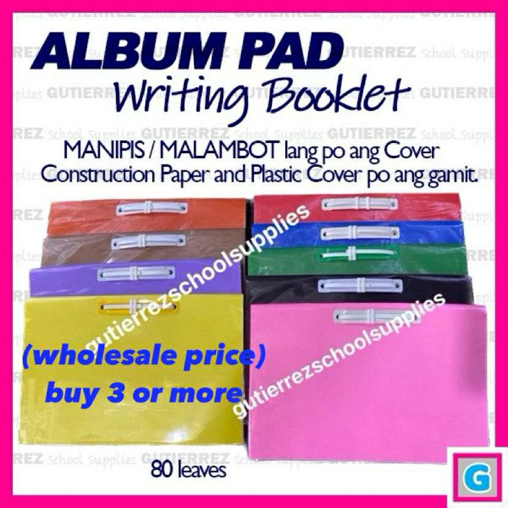 Album Pad Paper DIY | Writing Booklet | Writing Pad with Cover | Shopee ...