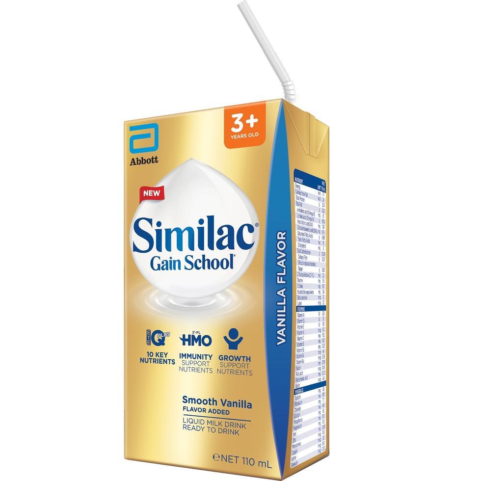 Similac Gain School Ready To Drink Milk Smooth Vanilla 110Ml | Shopee ...