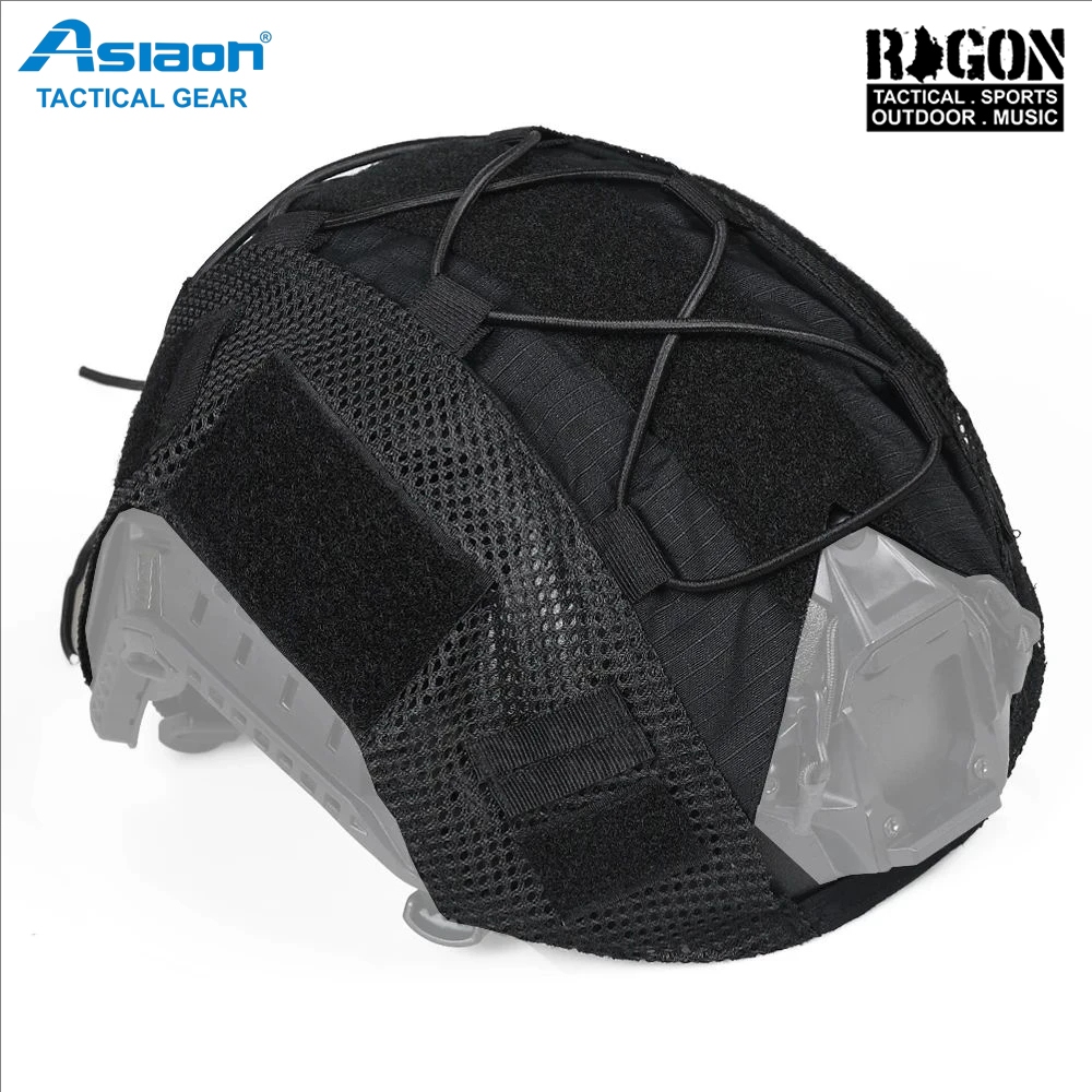 RAGON Asiaon Lightweight Nylon Helmet Cover with Velcro Straps and ...