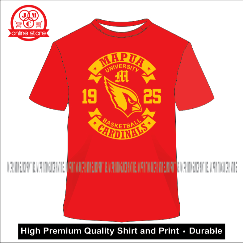 UAAP Mapua Cardinals Premium Quality T-Shirt | Shopee Philippines