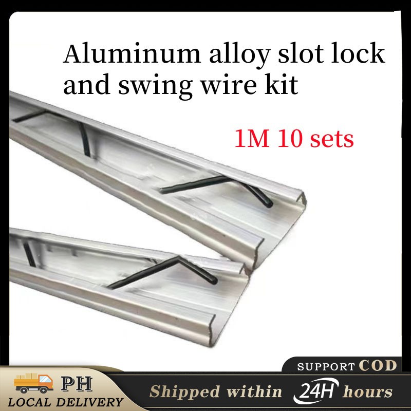 （COD 10sets 1M Aluminum Channel Lock And Wiggle Wire Sets Agriculture ...