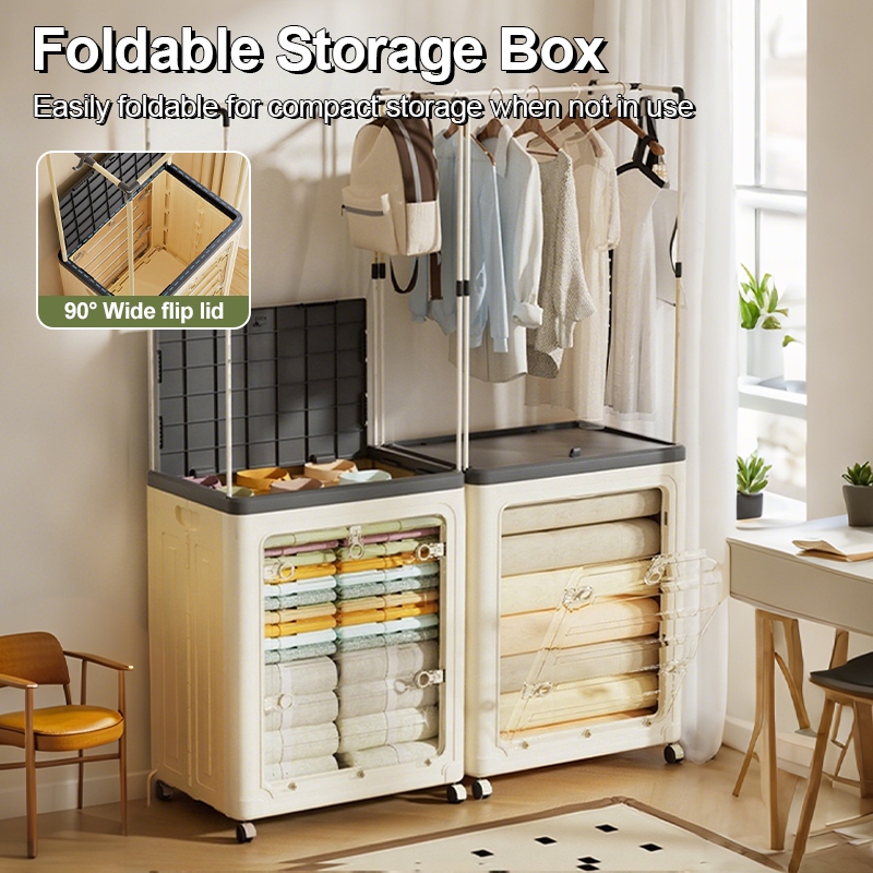 Multifunctional Ultra Large Capacity Foldable Clothing Storage Box with ...