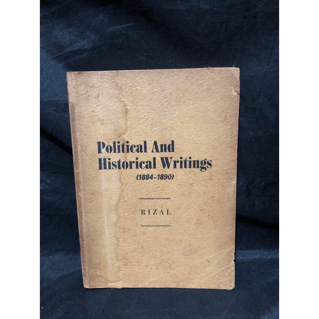 POLITICAL AND HISTORICAL WRITINGS 1884-1890 BY: JOSE RIZAL | Shopee ...