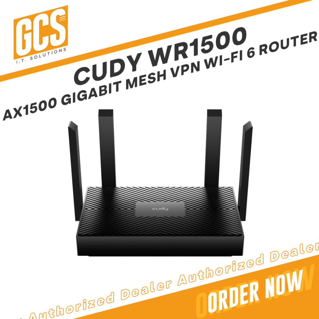 Cudy WR1500 AX1500 1500 Mbps Gigabit Mesh VPN Wi-Fi 6 Router | Shopee ...