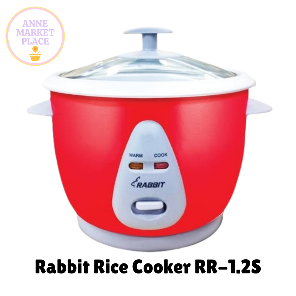 Rabbit RR-1.2S Red Drum Type Glass Lid Rice Cooker(Premium).. | Shopee ...