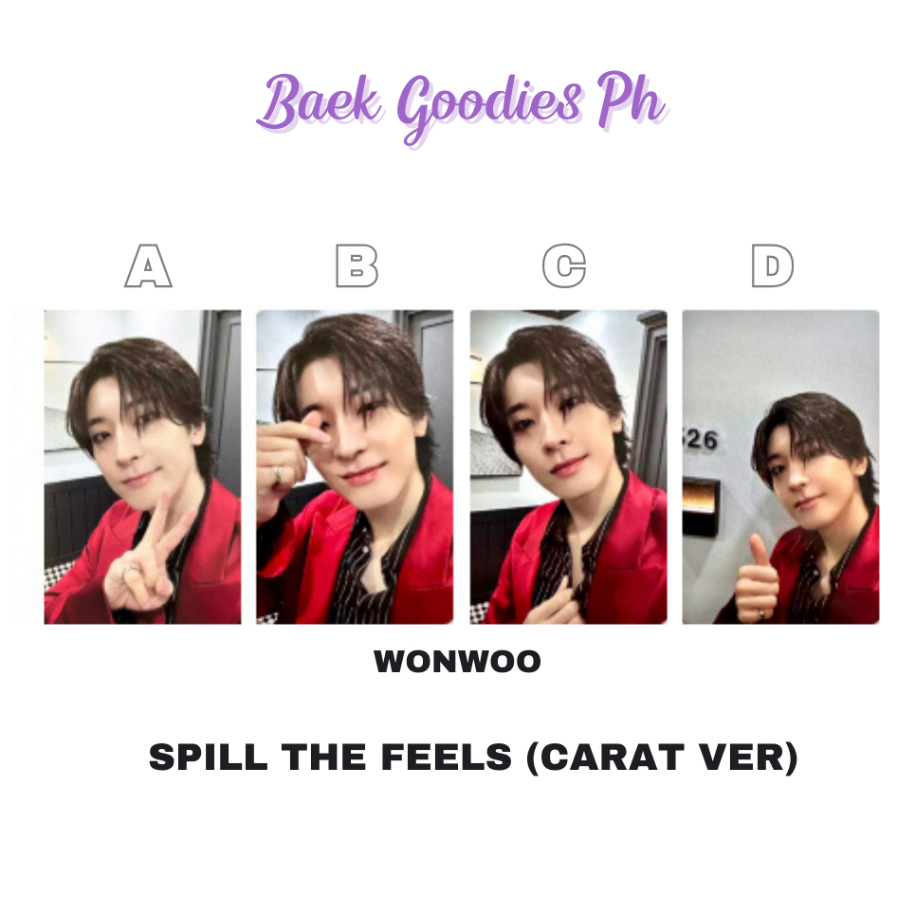 Seventeen Spill the Feels [Carat ver] Official Photocards | Shopee