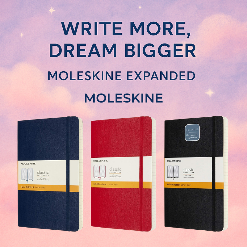 Moleskine Classic Expanded Notebook 400 Pages Softcover Large Ruled ...