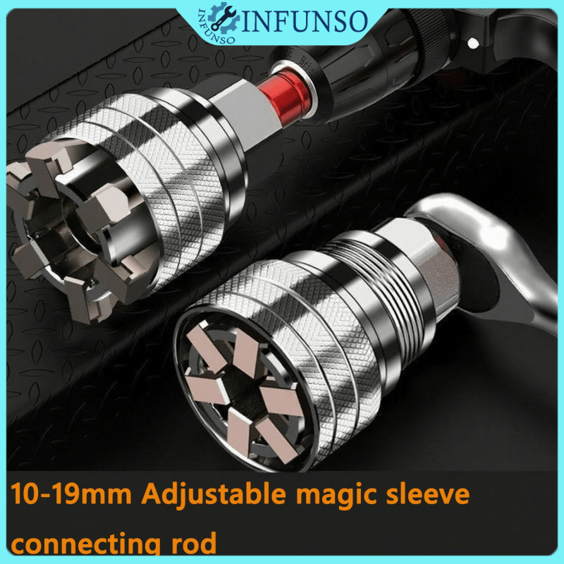 10-19mm Hexagon Universal Magic Socket Adjustable Multi-functional ...