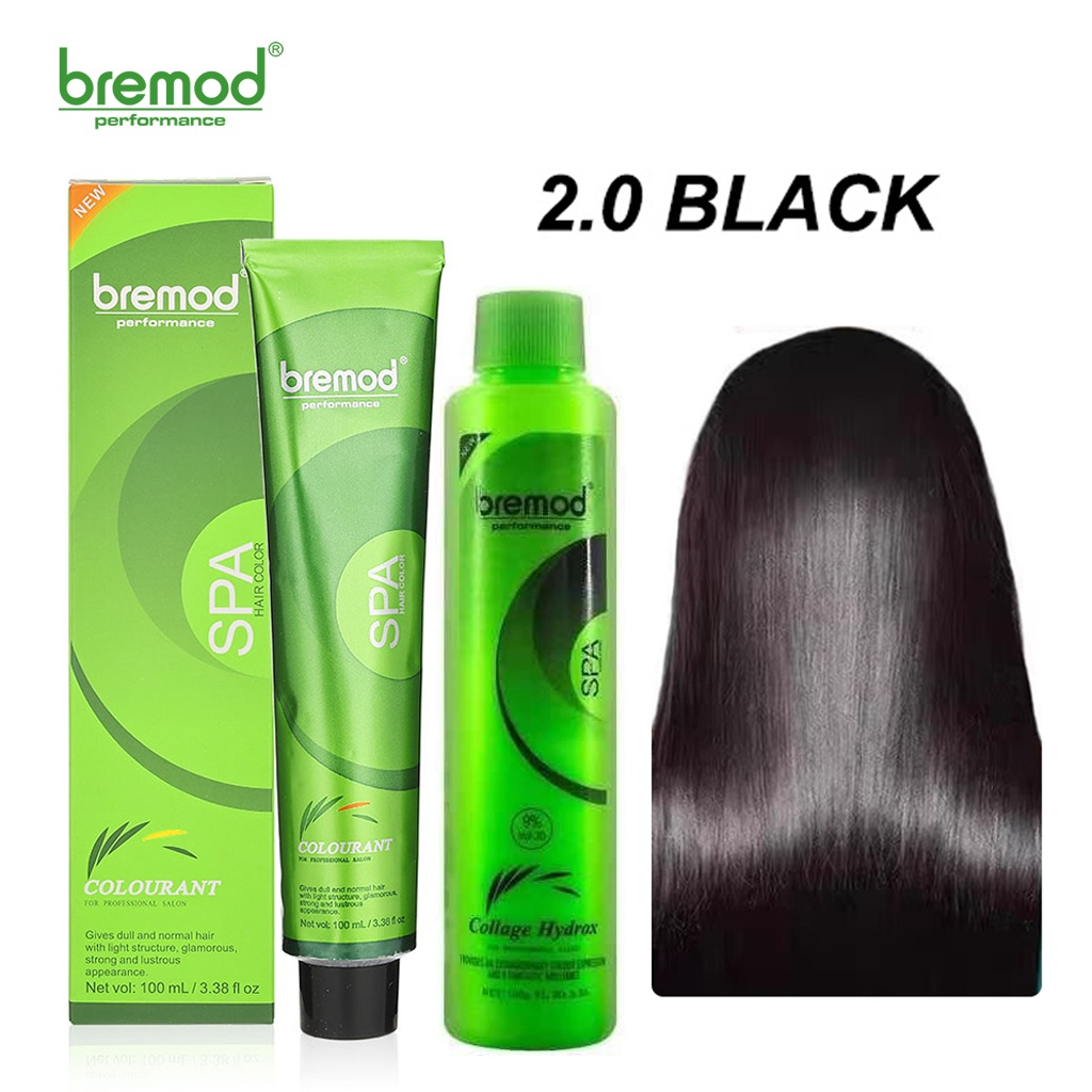 Bremod Premium 2.0 Black Hair Color (HAIR COLORANT/HAIR DYE WITH ...