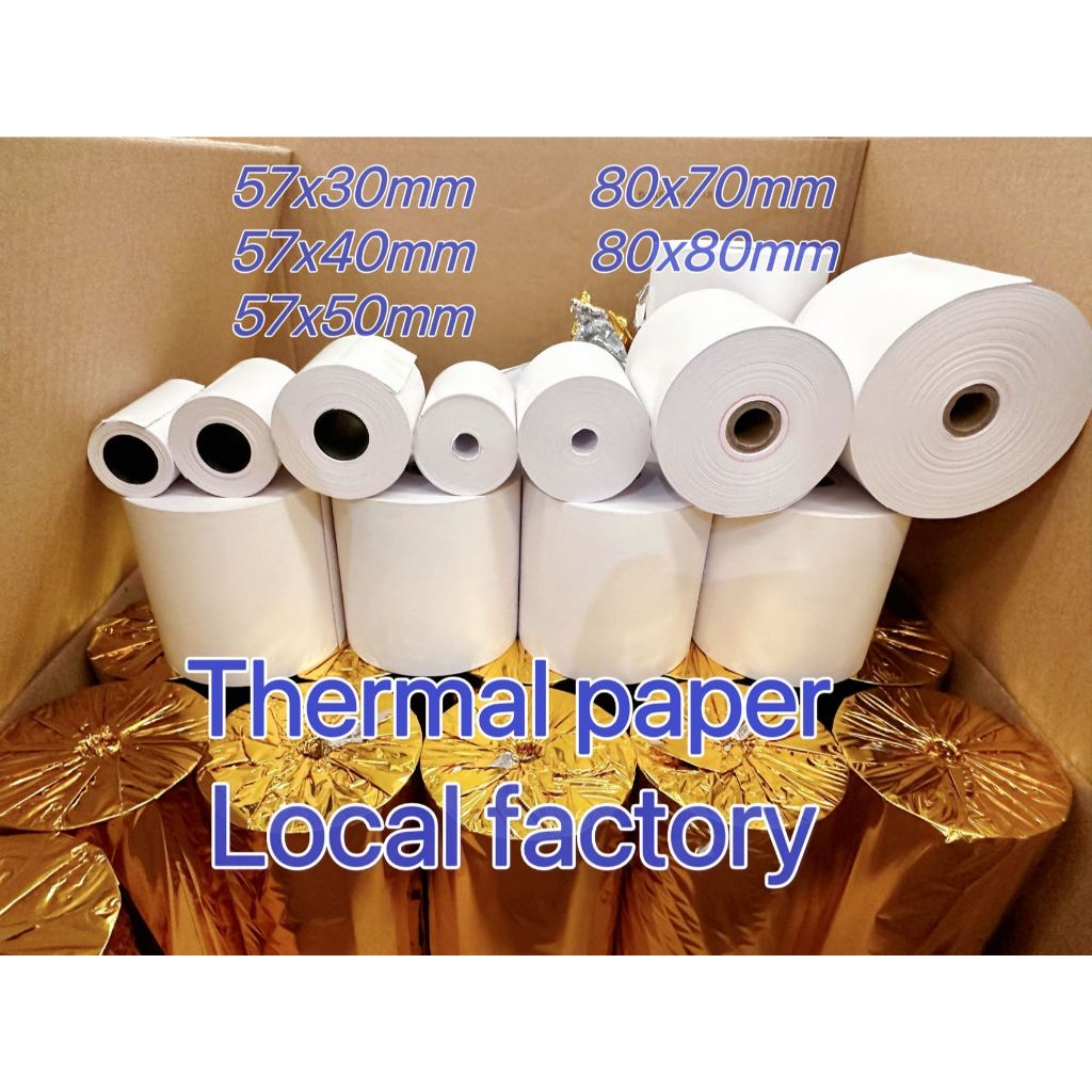 Thermal POS Receipt Paper Glossy Paper 80MM x 70MM local factory big ...