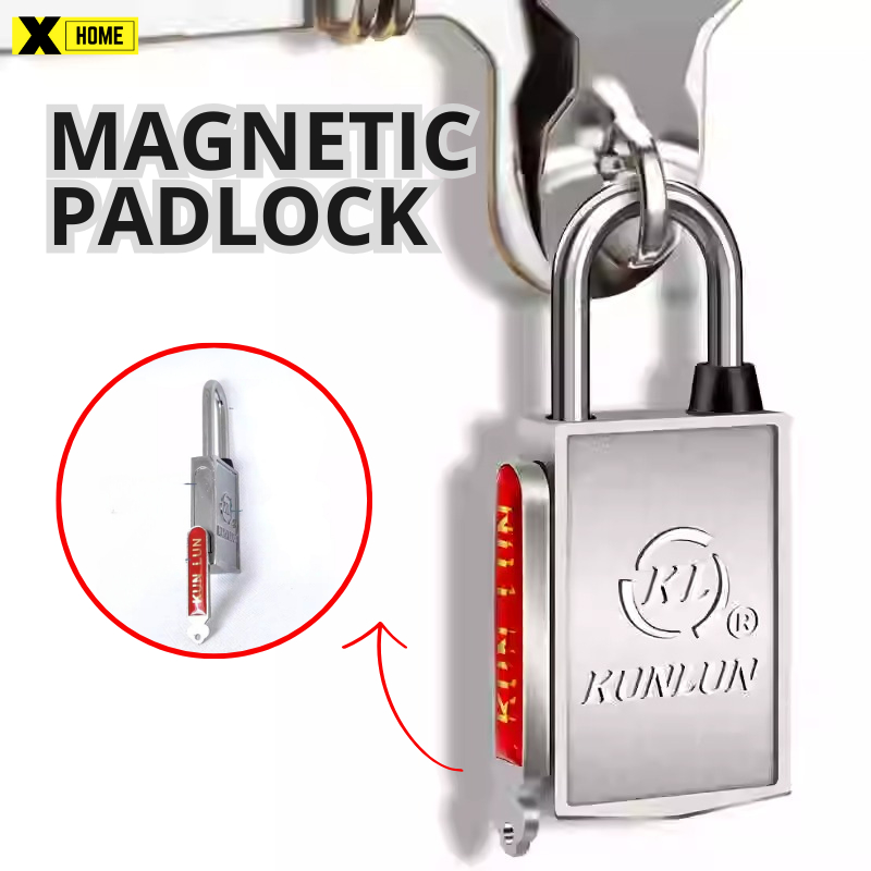 Kunlun Magnetic Padlock Anti-theft Technology Anti-rust Lock Key ...