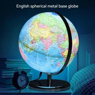 25CM LED Light World Earth Globe Map Geography Educational Toy Luminous ...