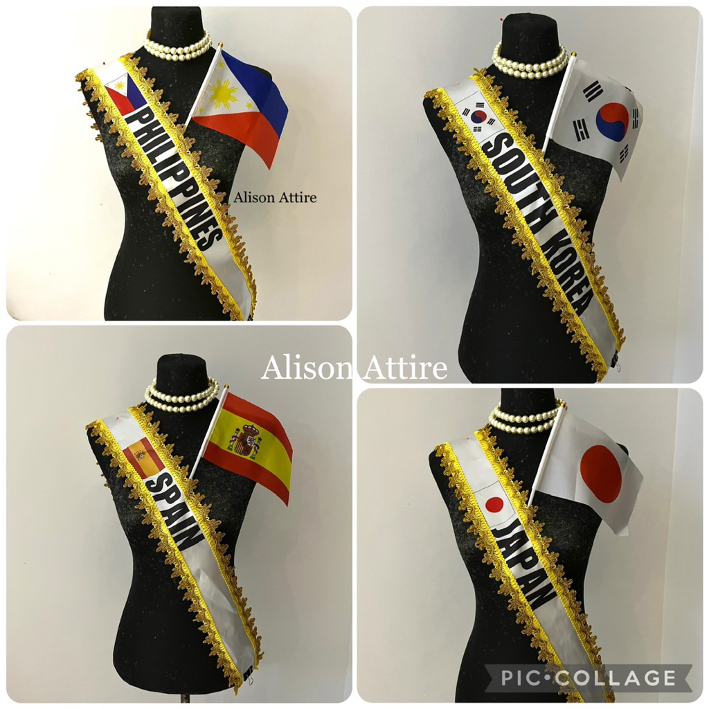 UNITED NATIONS SASH&FLAGLETS Halfmoon | Shopee Philippines