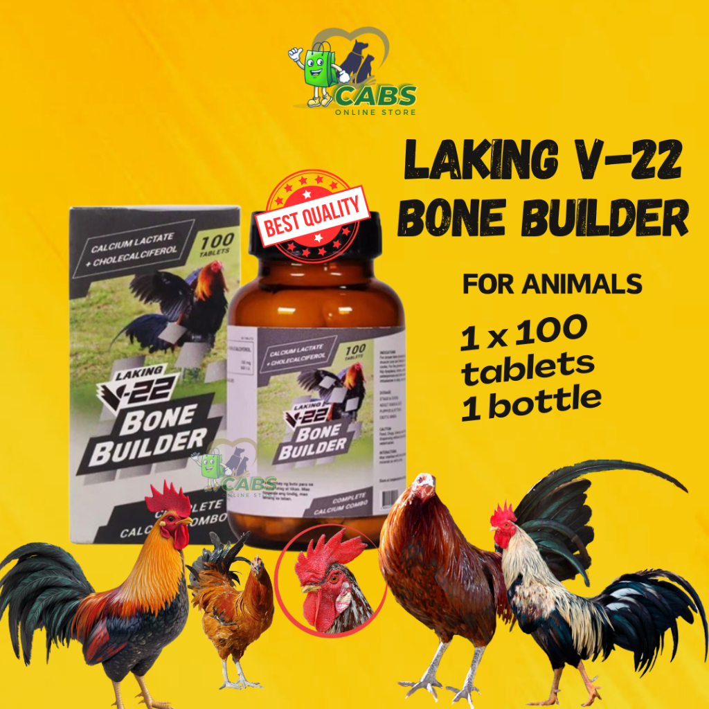 Laking V-22 Bone Builder Tablets 100 TABLETS/BOTTLE Laking V-22 Bone ...