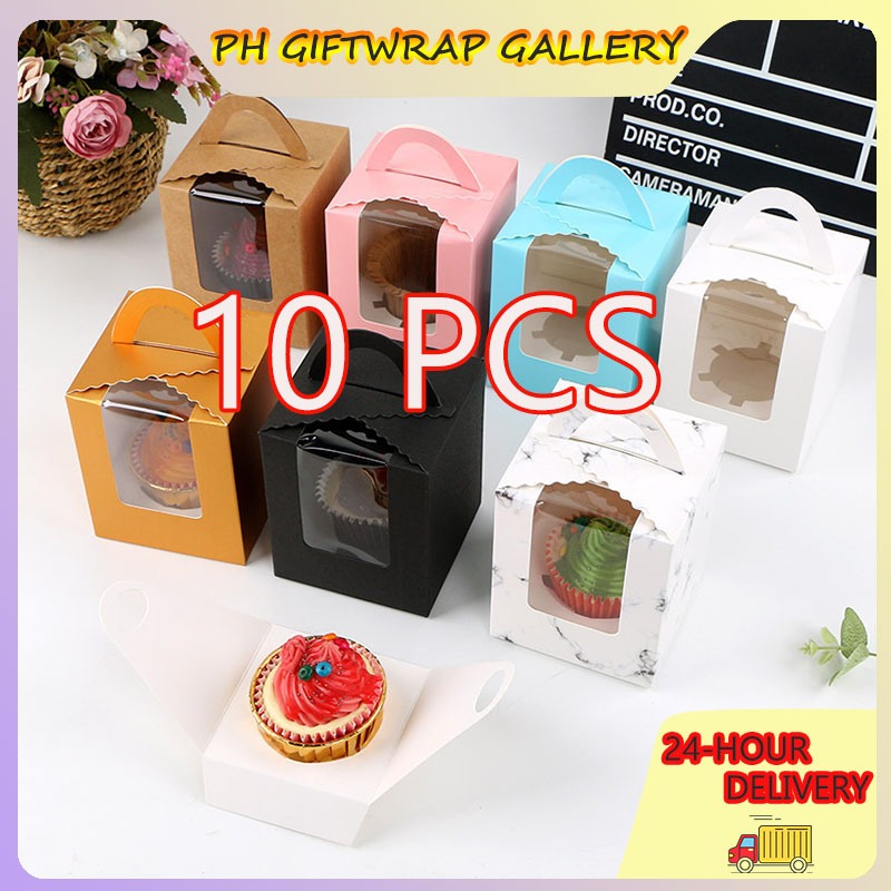 10PCS wholesale Pastry Box Single Solo Cupcake Box Cookies Boxes ...