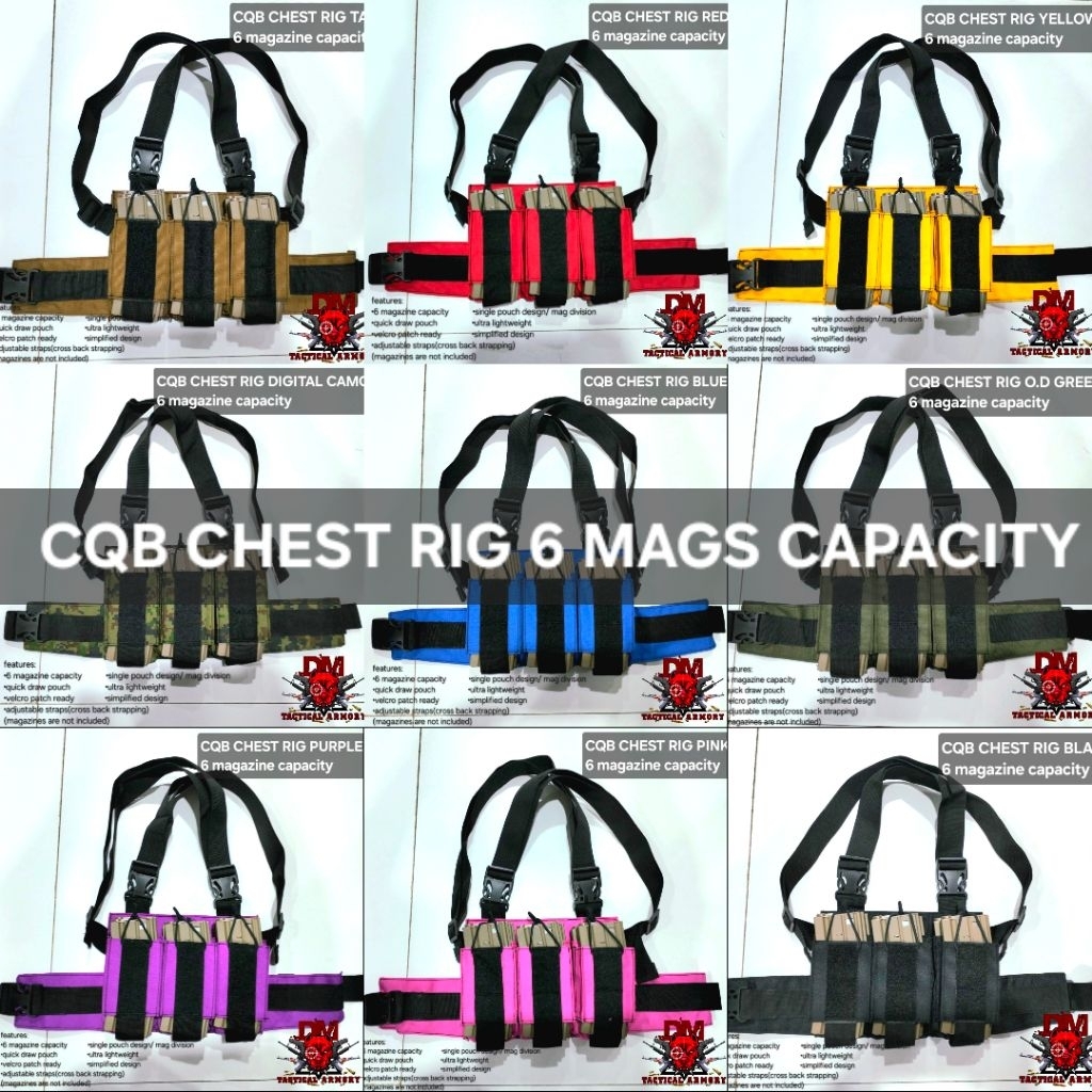 speedball chest rig 6 mags capacity | Shopee Philippines