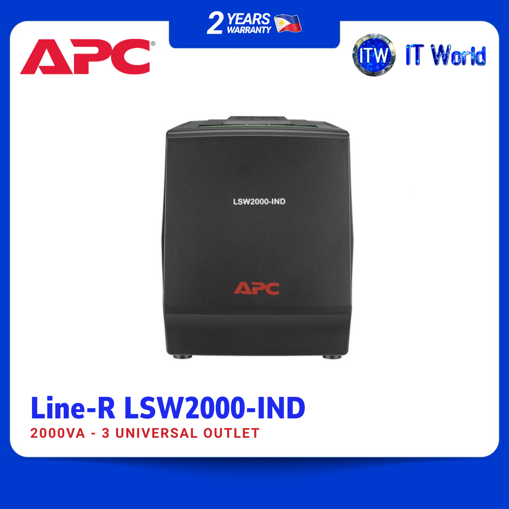 APC Line-R LSW2000-IND 1000W 2000VA Automatic Voltage Regulator, 3 ...