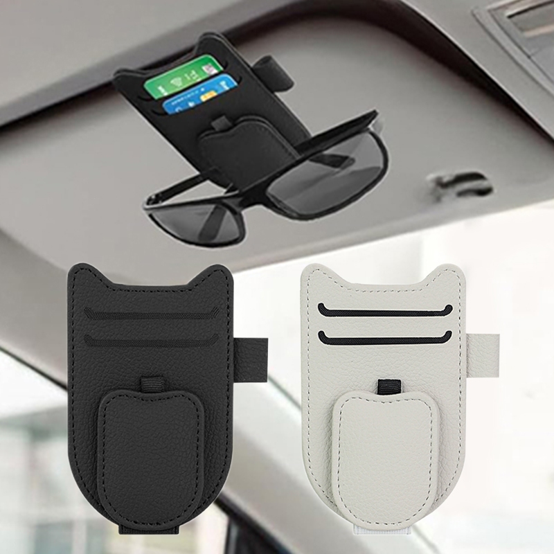 Multifunctional Car Sun Visor Organizer Clip Auto Visor Document Holder ...