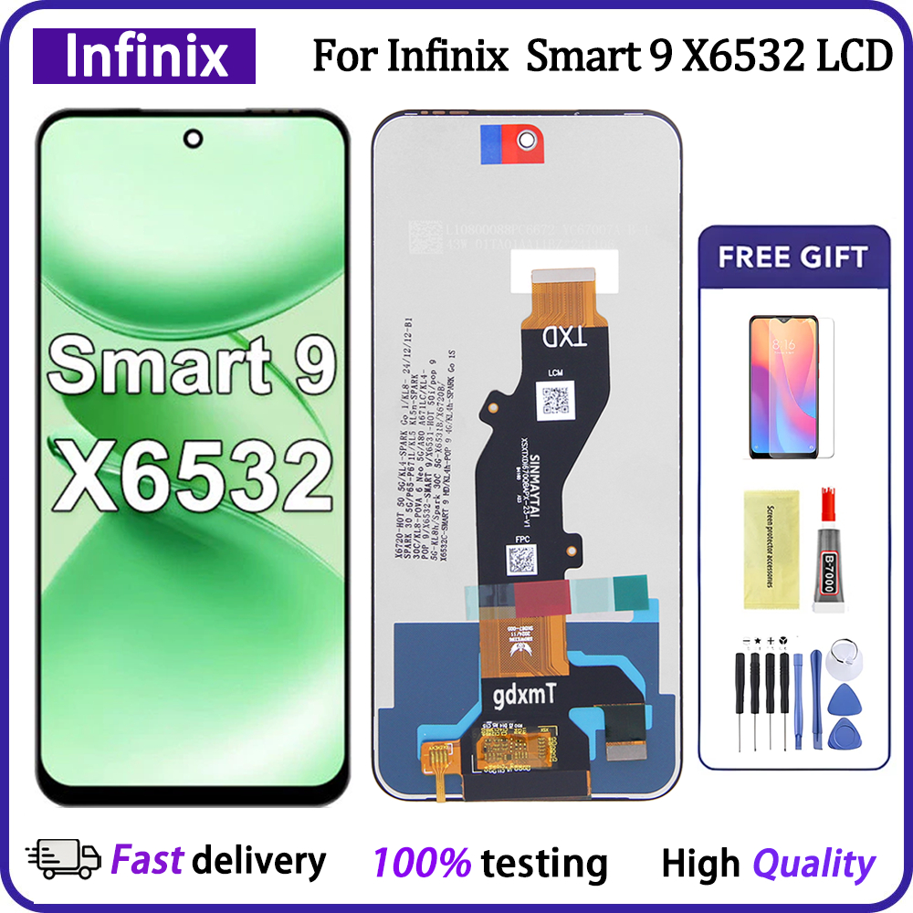For Infinix Smart 9 X6532 LCD DIsplay Touch Screen Digitizer Assembly ...