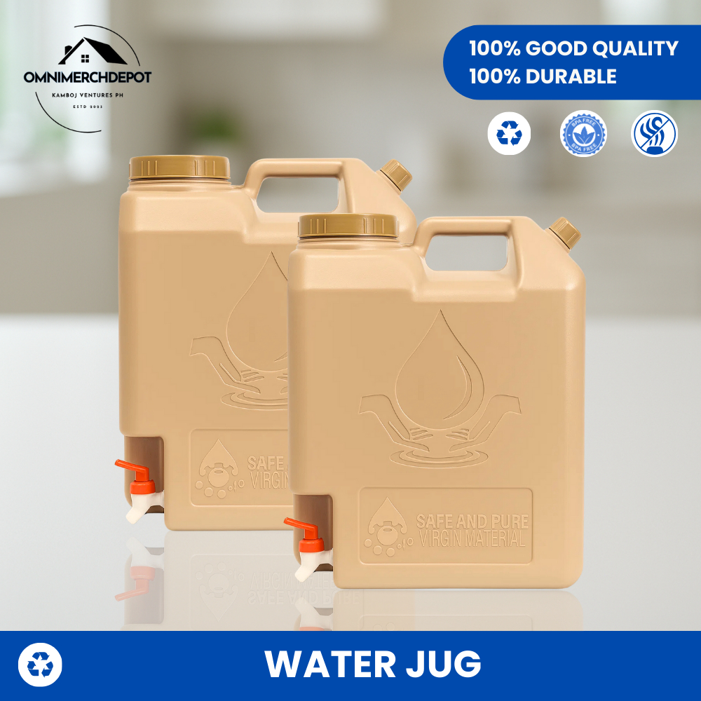 Omnimerchdepot Water Jug container 2.5gal. and 5 Gallon Mocha Water ...