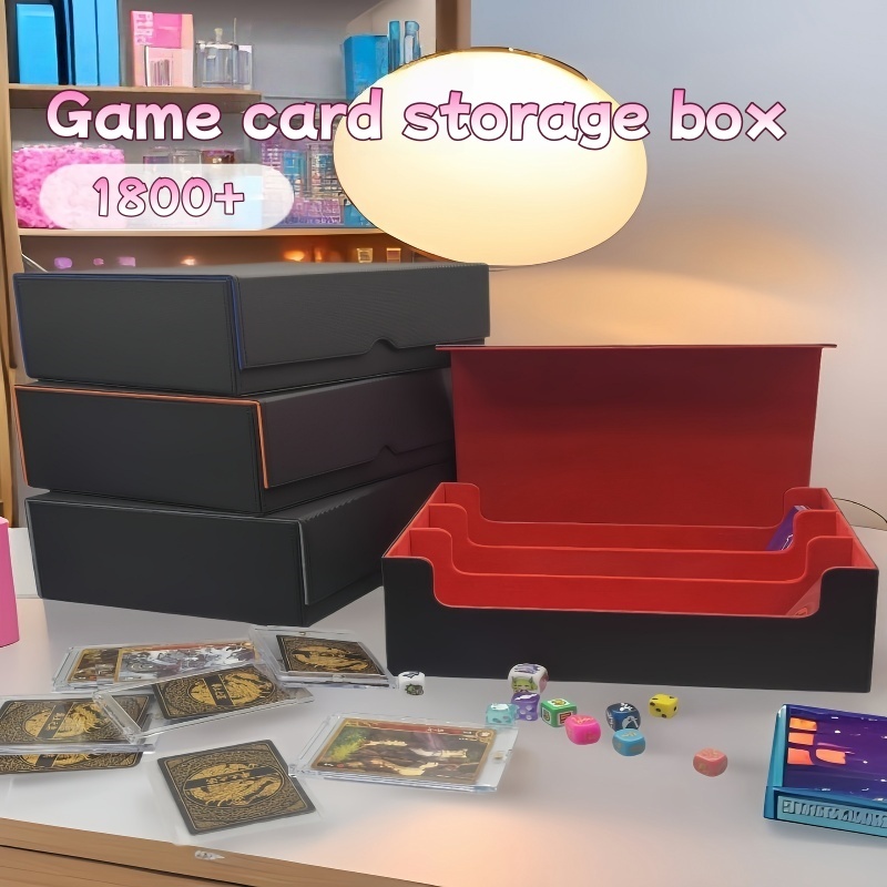 1800+ Card Deck Case for Trading Cards Magnetic Card Storage Box Board ...