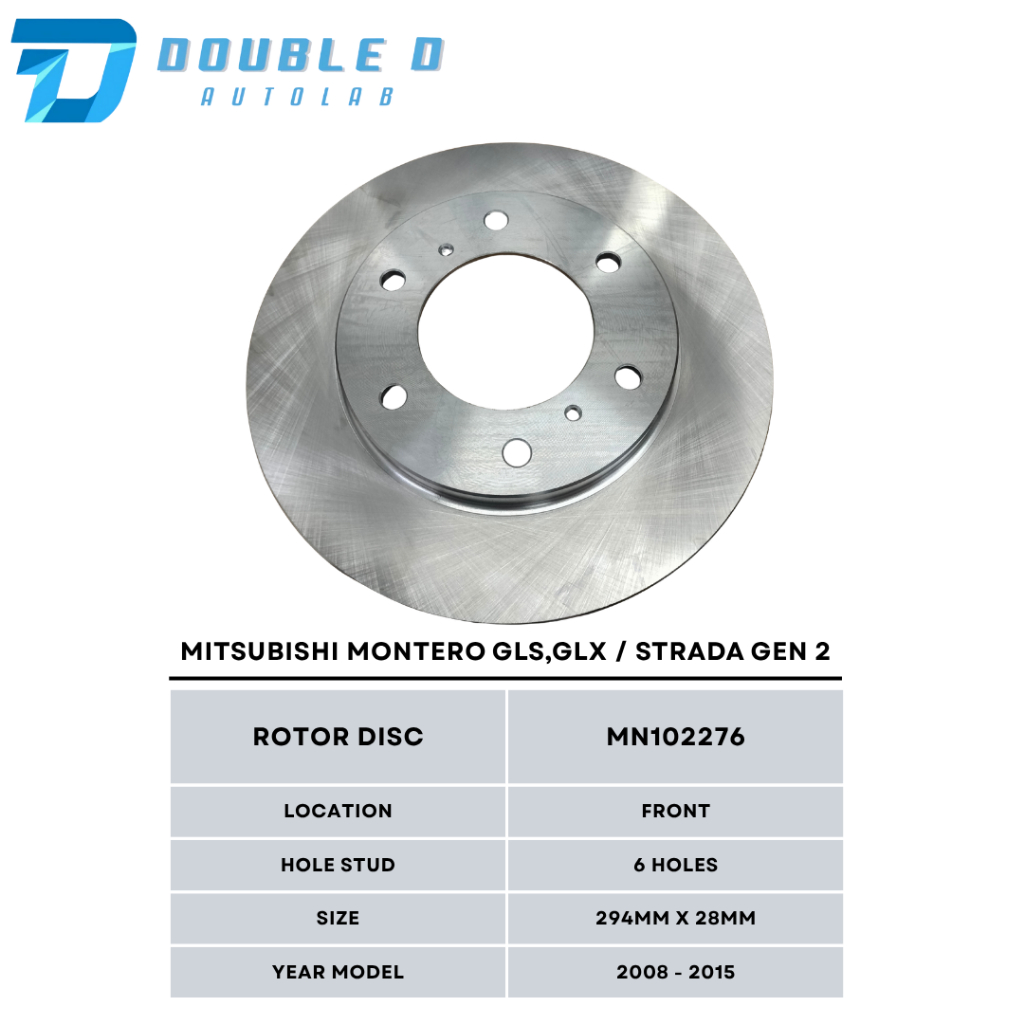 Mitsubishi montero/strada gen2 front brake rotor disc | Shopee Philippines