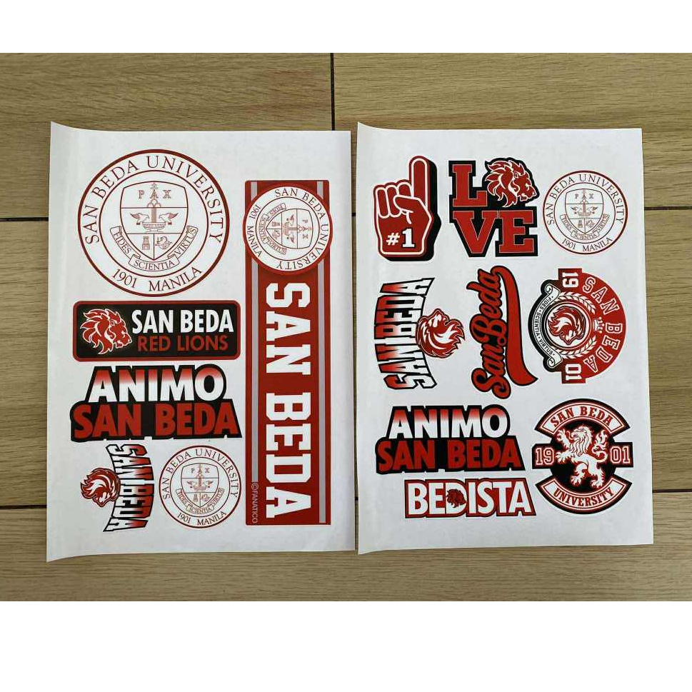 FANATICO San Beda University Vinyl Stickers Waterproof Outdoor for ...