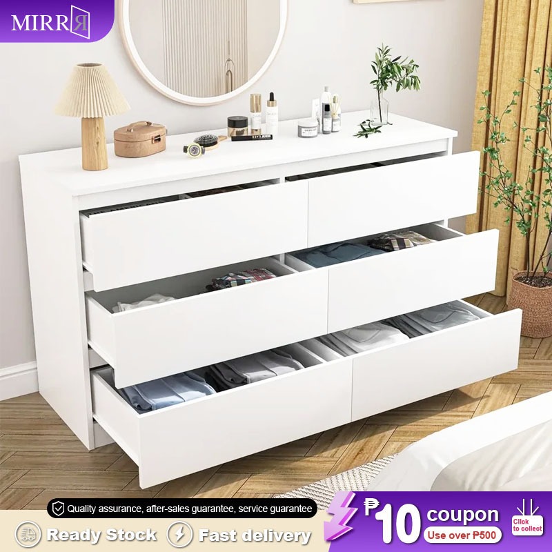 Chest of drawers 6 drawers simple modern cabinet bedroom living room ...