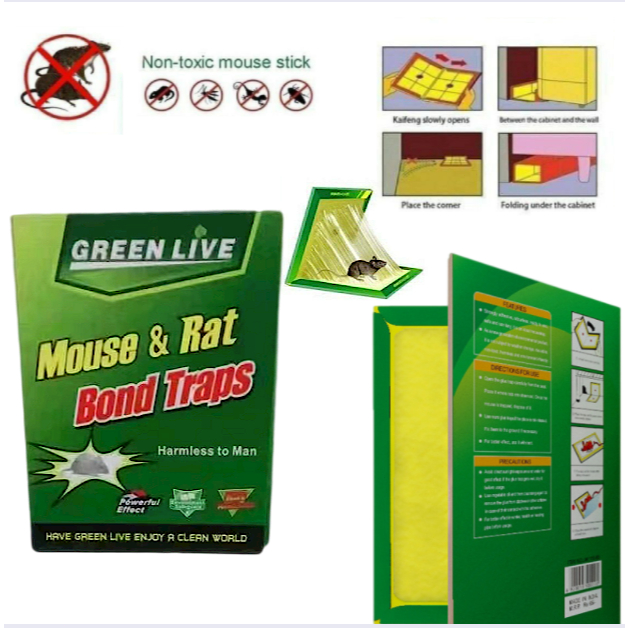 5pcs Rat & Mouse Sticky Mice Rodent Glue Board Bait Trap | Shopee ...
