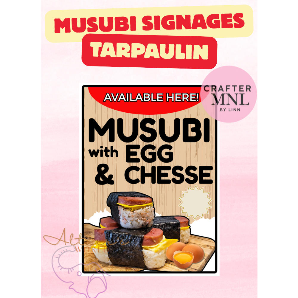 Spam Musubi Signage Tarpaulin | Ready-made signage for business ...