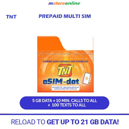 TNT Prepaid Multi SIM: eSIM-dot for Android with FREE 5GB Data + Calls ...