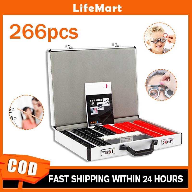 266Pcs Optometry Test Lens Professional Optical Trial Frame Refraction ...