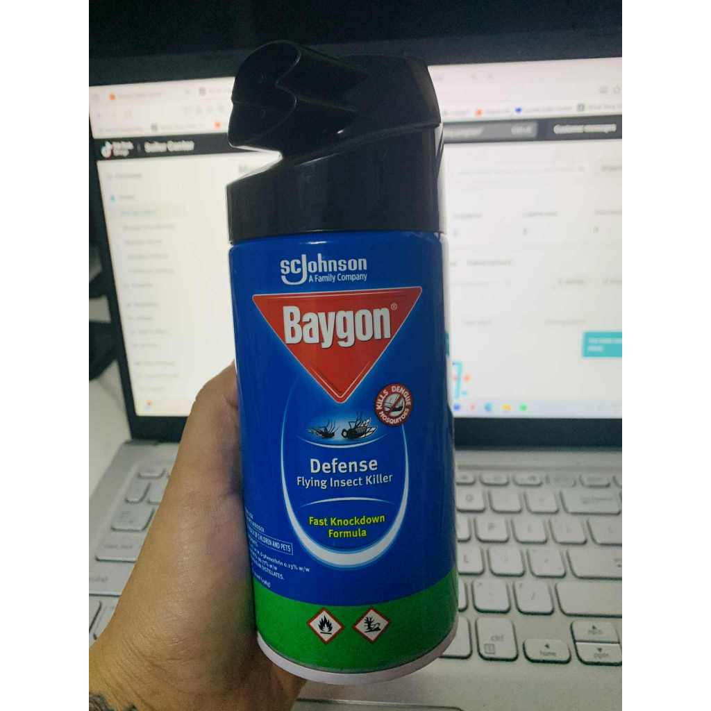 Baygon Defense Flying Insect Killer 300ml – Fast Action Mosquito & Fly ...