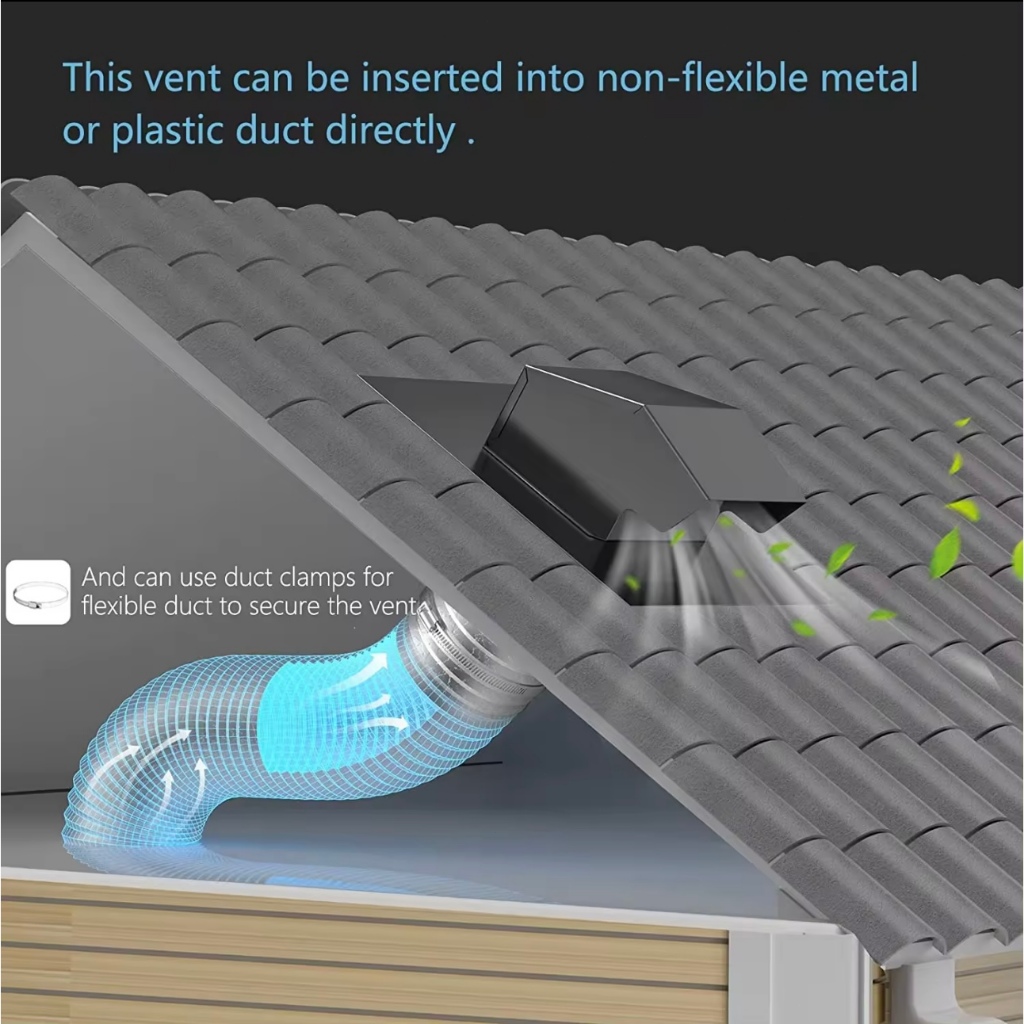 Bathroom Vent Cover 430 Stainless Steel Roof Vent Cover Removable Roof