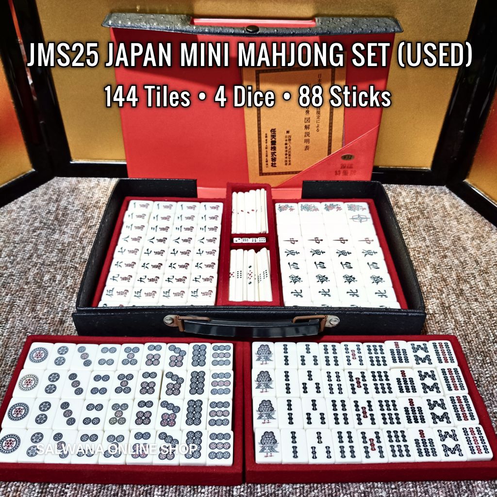 JMS25 JAPANESE MINI MAHJONG GAME SET (USED) • JAPAN SURPLUS | Shopee ...