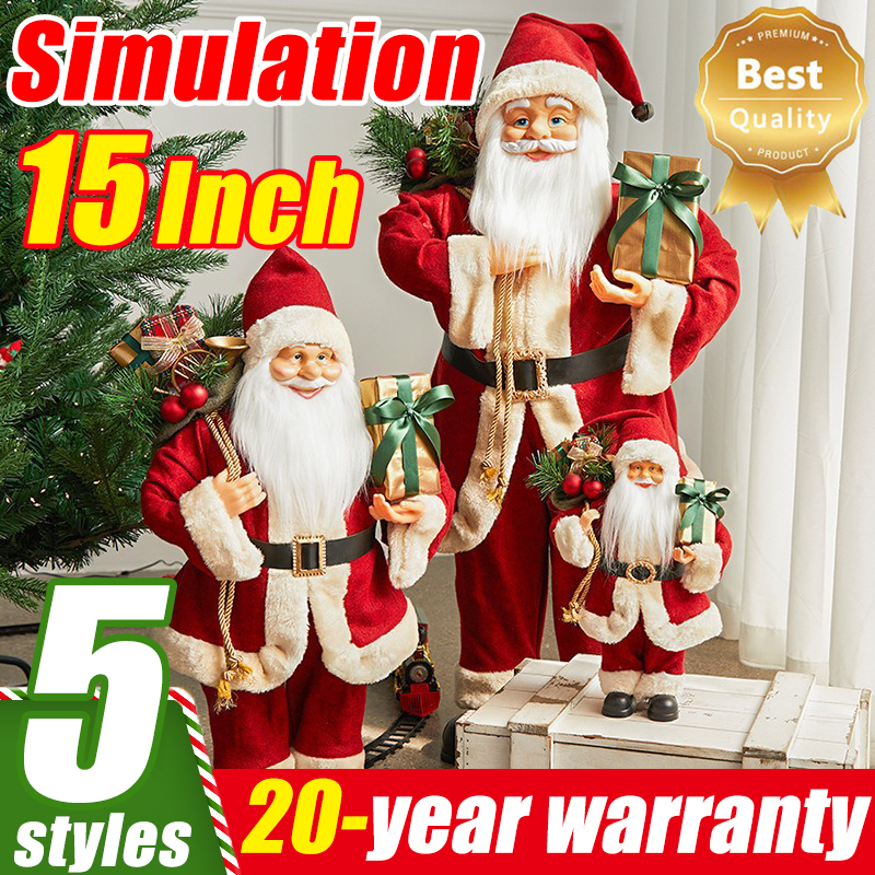 【2025】36cm Santa Claus Doll Christmas Decoration For Table New Year ...