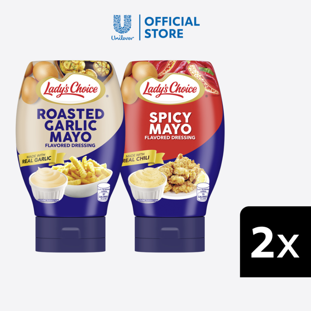 [BUNDLE OF 2] Lady's Choice Flavored Mayonnaise Roasted Garlic 290ML ...