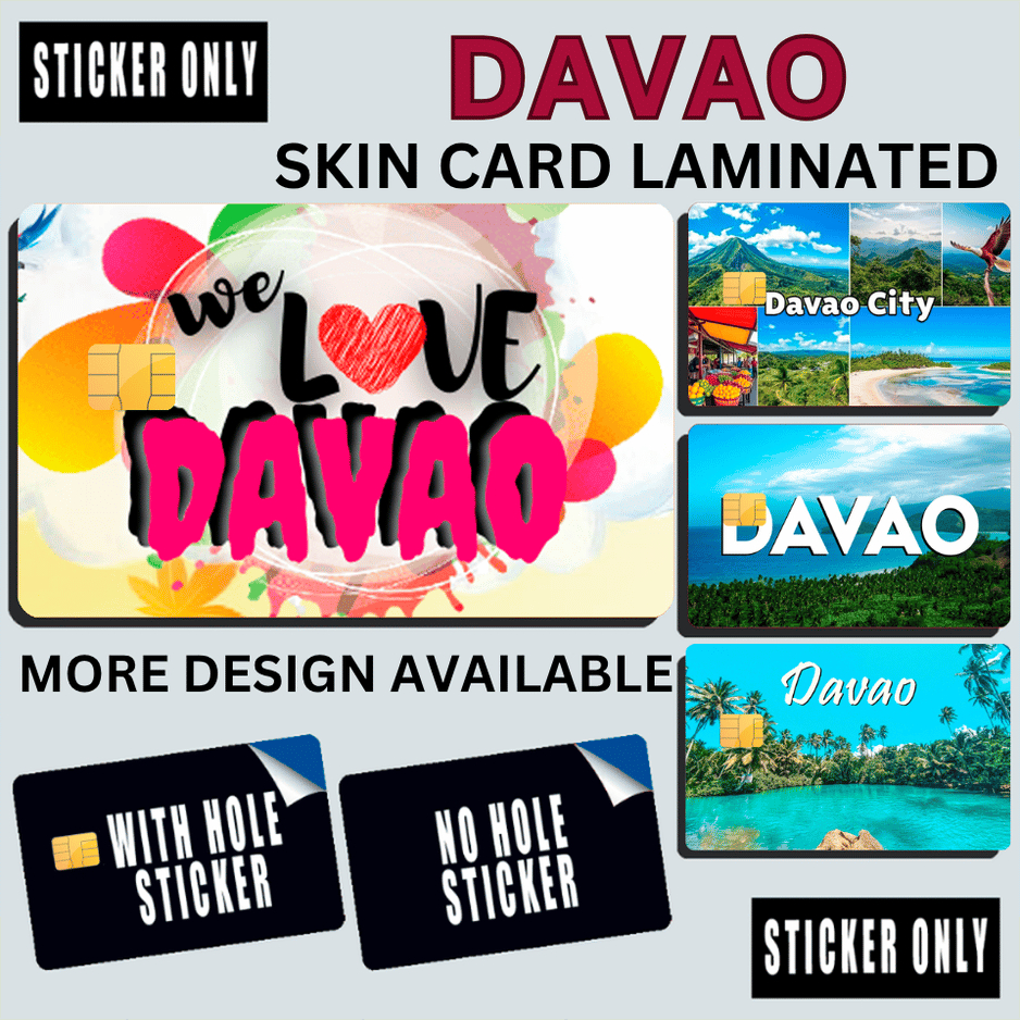 DAVAO - STICKER SKIN CARD FOR ATM, CREDIT, DEBIT , BEEP CARD | Shopee ...